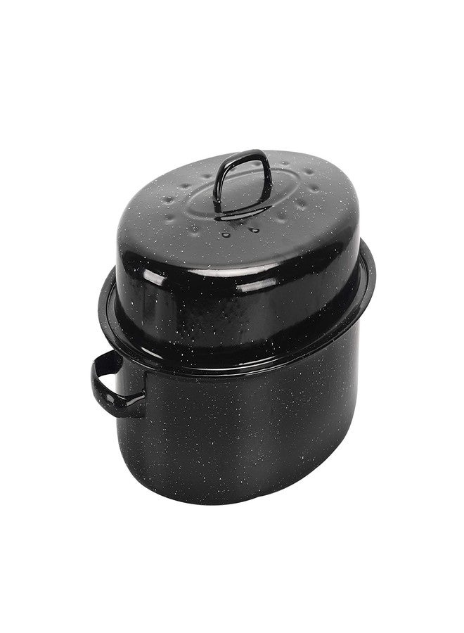 ENAMORY 15-Inch Covered Oval Roaster - Image 1