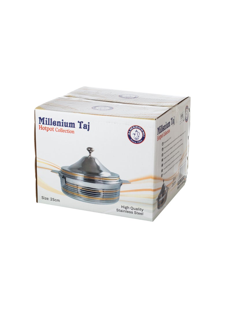 Almarhomy Millennium Single Steel Food Container 25 Cm - Image 3