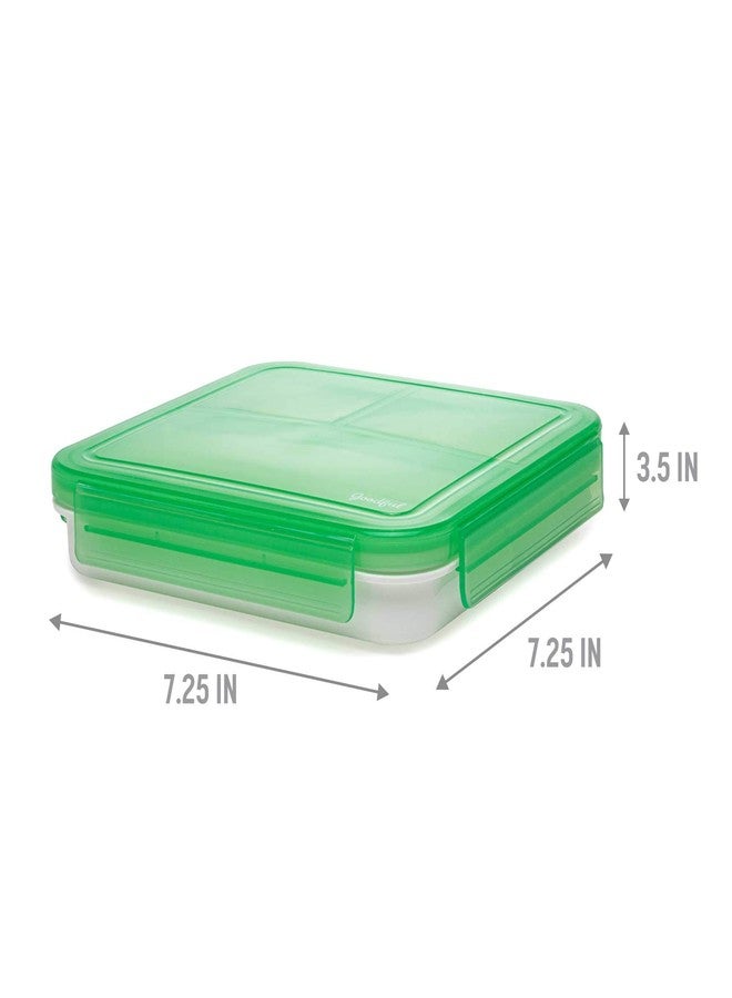 Goodful Reusable Lunch Container with 3 Compartments, BPA-Free, Leak-Proof Lid, Easy to Open and Close, Microwave Safe, Dishwasher Safe - Image 3