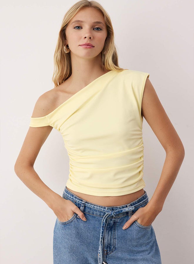 trendyol Yellow Knitted Blouse - Image 1