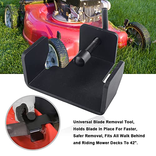 KINTLE 490-850-0005 Universal Mower Blade Removal Tool/Lawn Mower Blade Clamp Compatible with MTD 21" Walk Behind and Riding Lawn mowers, Fits for 11A-B13M729, 13A326JC058, 13AX935T004, 339079 - Image 2