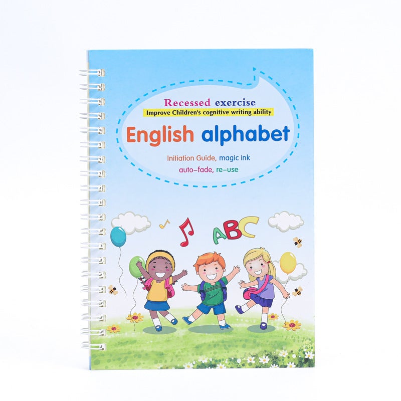 All English Children'S Groove Copybook Student English Pre-School Hard Pen Magic Practice Copyboard - Image 4
