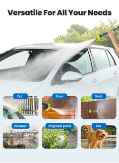 INKBIRD Cordless Portable Washer 21V Electric High Pressure Water Gun with 6-in-1 Spray Nozzle Adjustable Water Column Rechargeable Battery for Car Wall Floor Window Garden  - Image 3