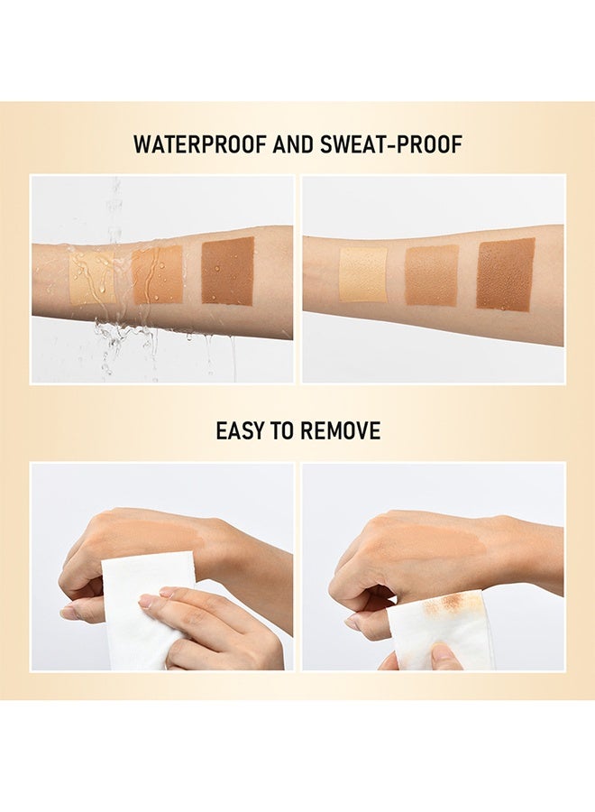 ليكرين مكياج الساق مقاومة للماء لا نقل، غطاء الساق مكياج جسم طويل 118ml-#2 MEDIUM Glow - Image 5