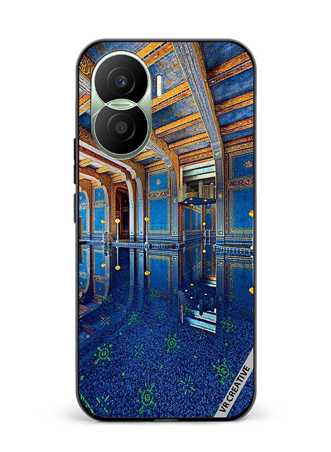VR CREATIVE Protective Case Cover For Honor Play7T Pro Hearst Castle Design Multicolour - Image 1