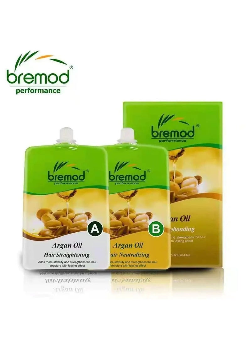 بريمود كريم إعادة ربط الشعر عالي الأداء زيت الأرغان 1000 مل*2. علاج الشعر والعناية بالشعر - Image 1
