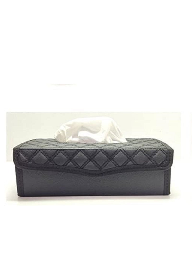 Generic - Leather tissue case-color black-for office   kitchen and also for the car is practical and easy to use from Rana store - Image 1
