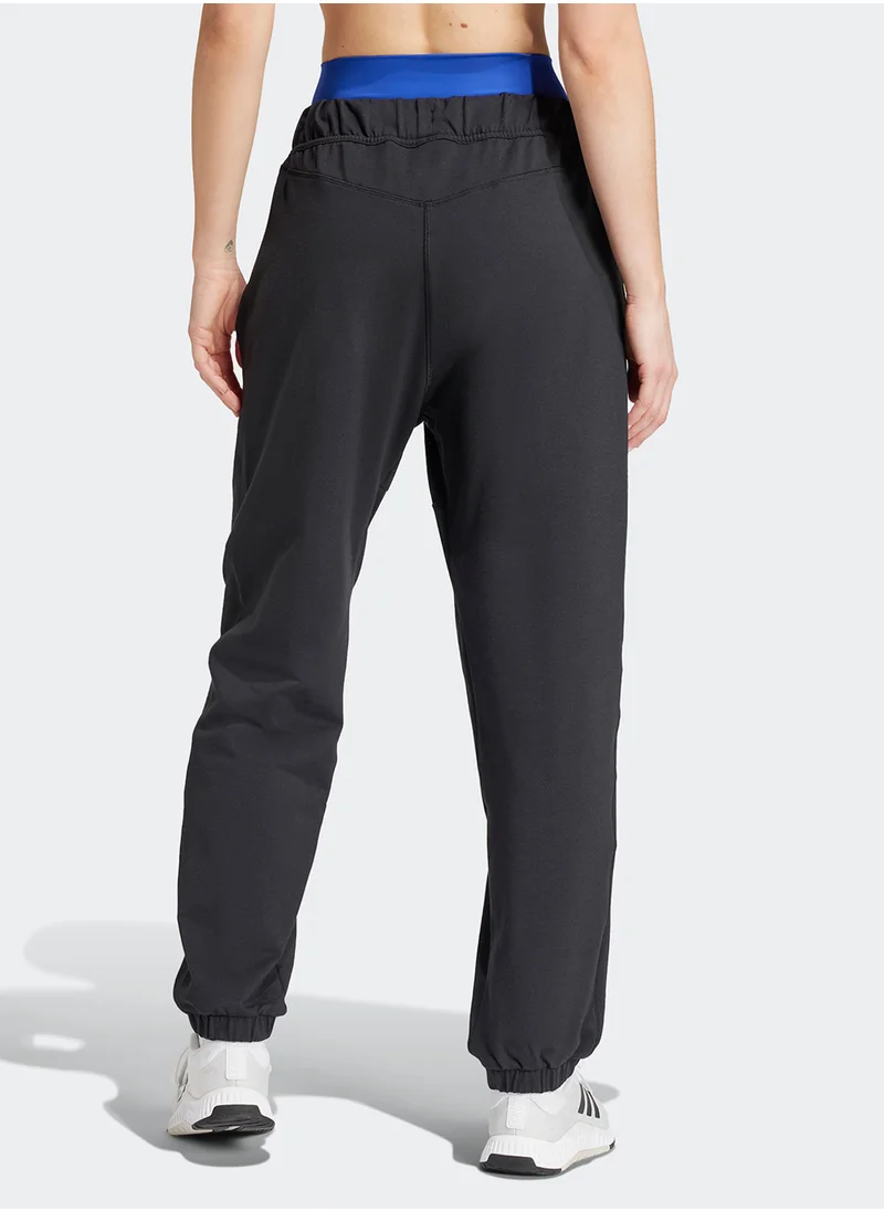 اديداس Power Loose Fit French Terry Sweatpants