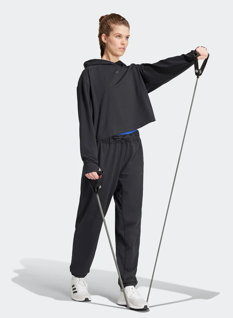 adidas Power Loose Fit French Terry Sweatpants