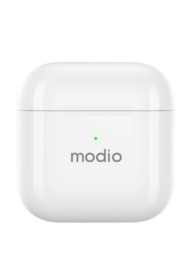 موديو ME4 سماعات أذن حقيقية لاسلكية (TWS) بتقنية بلوتوث مع علبة شحن - سماعات داخل الأذن بجودة صوت عالية، تحكم باللمس، عزل للضوضاء، ميكروفون مدمج وتقنية بلوتوث 5.3 - تصميم خفيف ومناسب مع أجهزة أندرويد و iOS للموسيقى، المكالمات وأكثر. - Image 4