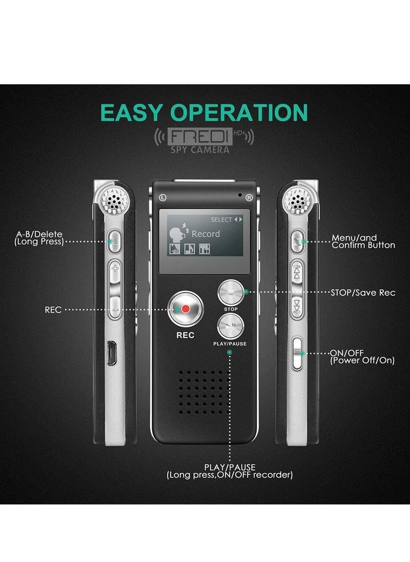 General Digital Voice Recorder Meeting 8G - Easy to Use, Clear Recording with Playback - Voice Activated Recorder - Digital Audio Recorder for Lectures, Handheld Recording Device  - Image 2
