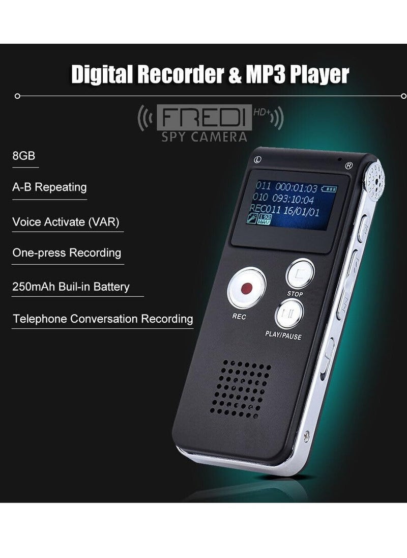 General Digital Voice Recorder Meeting 8G - Easy to Use, Clear Recording with Playback - Voice Activated Recorder - Digital Audio Recorder for Lectures, Handheld Recording Device  - Image 4