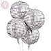 xo, Fetti xo Fetti Disco Ball Foil Balloons 4 pk 22 Bachelorette Party Decorations Last Disco Birthday Party - Image 3