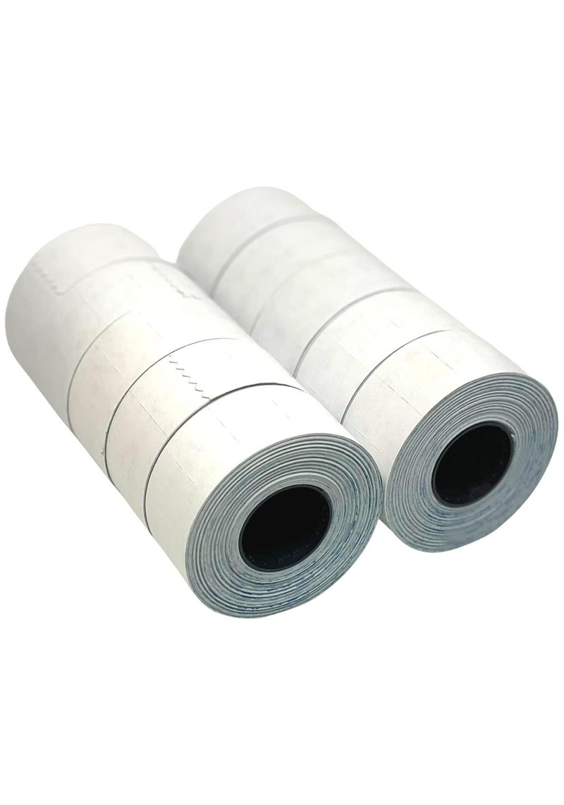 أطلس ملصقات تسعير بيضاء مطبوعة بخطين من أطلس، عبوة من 10 قطع - Image 1