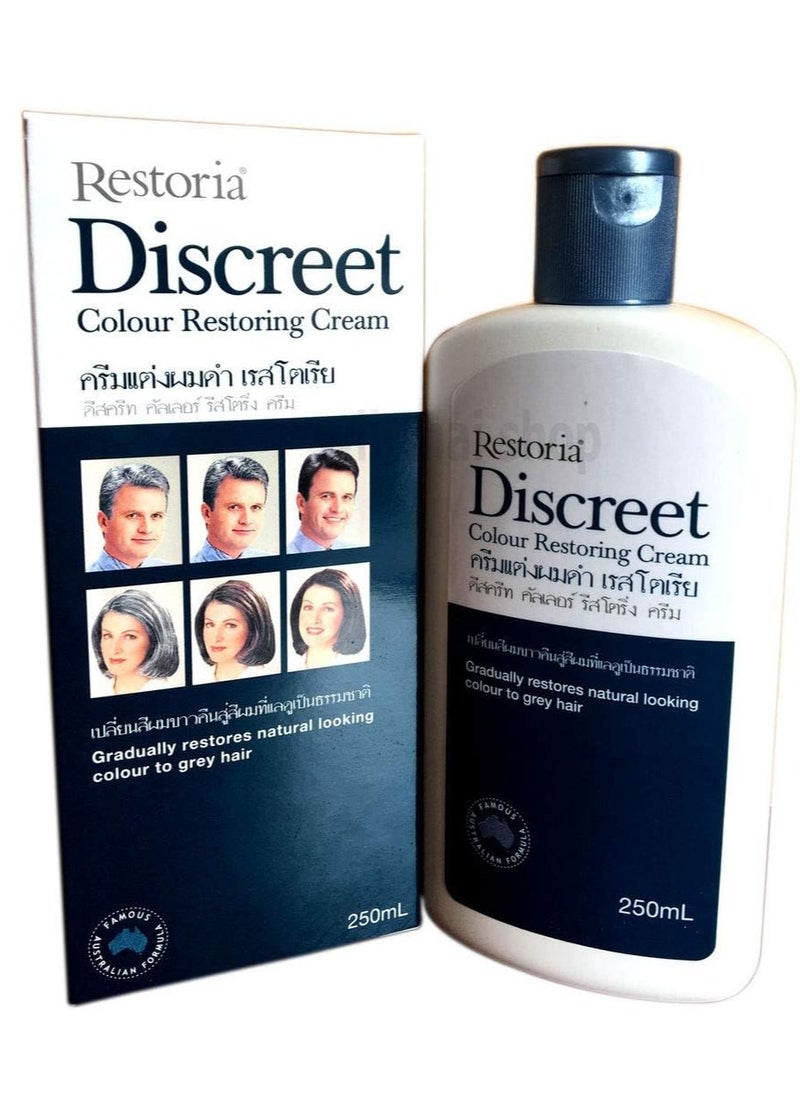 Restoria Discreet - Restoria Discreet Hair Colour Restoring Cream 250ml - Image 1