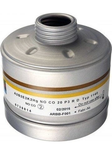 Drager - Draeger 6300 Full Face Mask + A1B2E2K1 Hg Co No P3 Filter - Image 1
