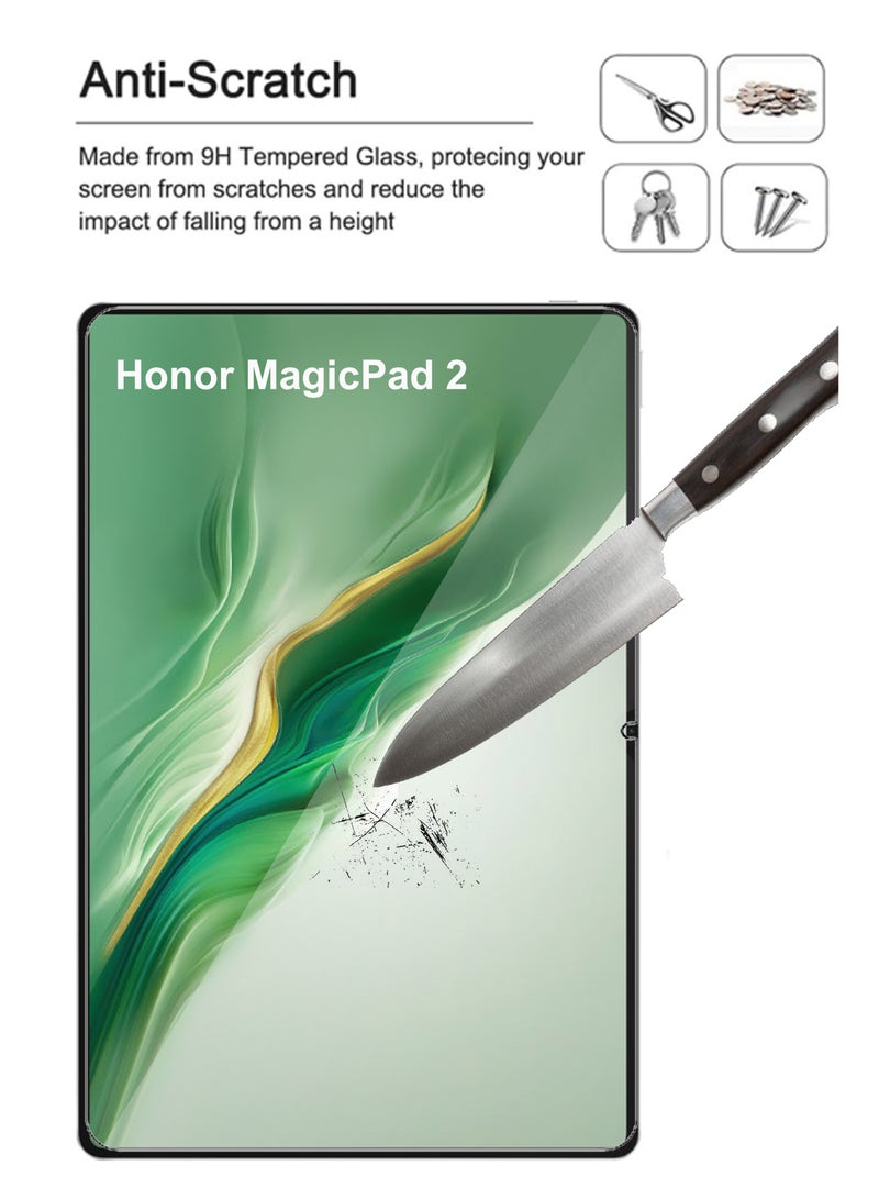 For Honor MagicPad 2 12.3 inch Premium Tempered Glass Anti-Scratch, Smudge Proof Easy Installation Screen Protector Guard - Image 2