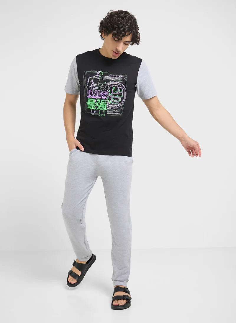 MARVEL Nightwear T-Shirt & Pants Set