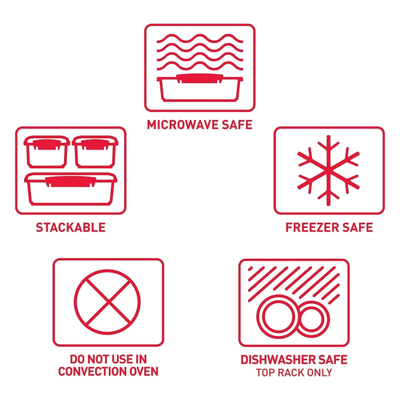 Sistema Microwave Food Steamer with Removable Steamer Basket | Large 3.2 L | Red/Clear - Image 5