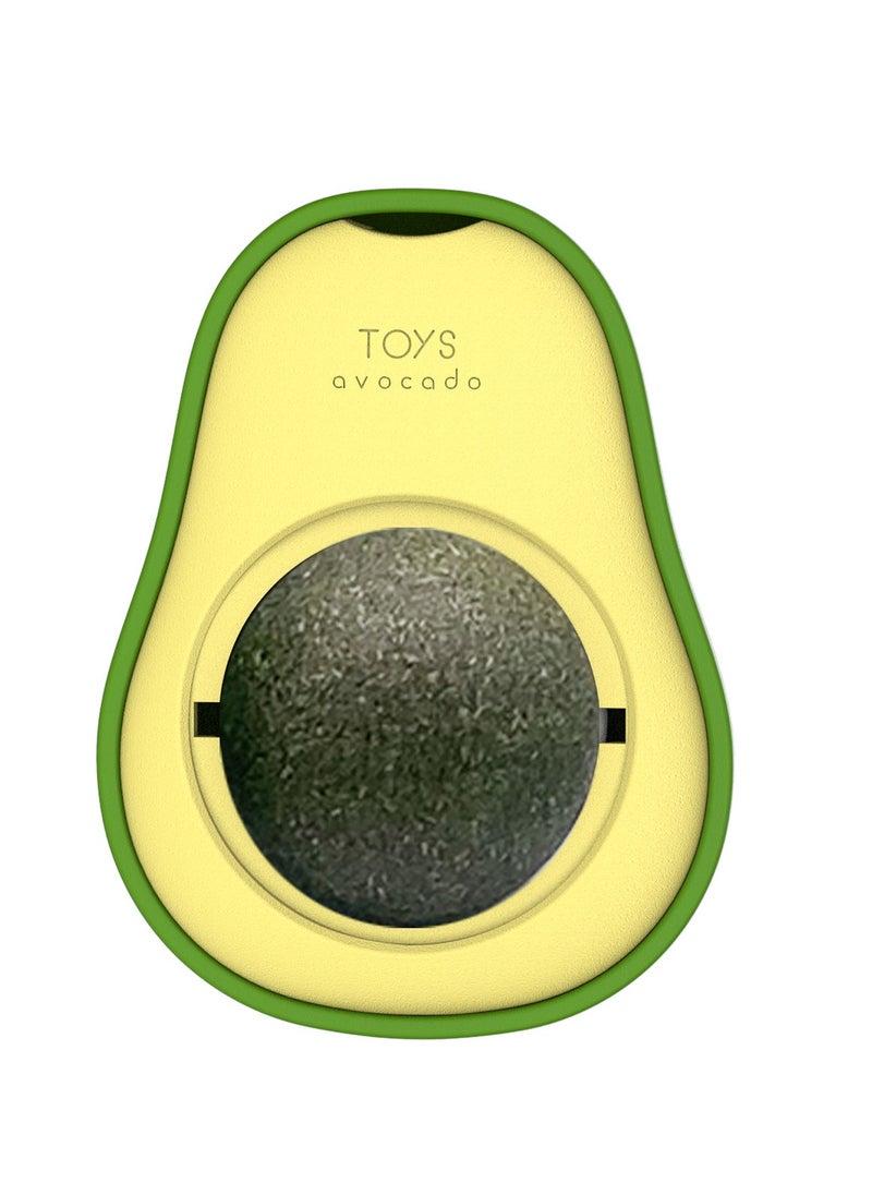 Generic - 3 Packs of Cat Mint and Avocado Shaped Cat Toys Edible Cat Licking and Chewing Teething Toys Cleaning Oral Cavity Rotator Indoor Cat Toys - Image 1