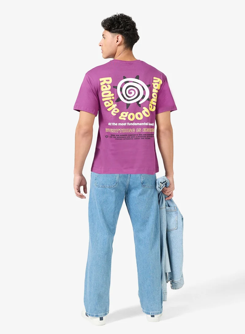 Seventy Five  Graphic Oversized T-Shirt for Men | Best Price UAE