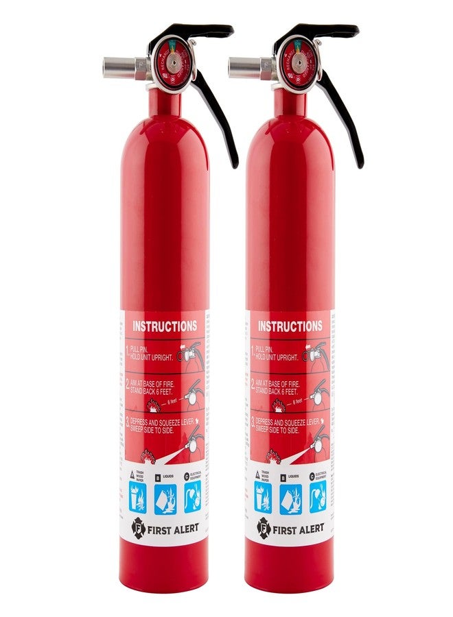 First Alert Home1-2, Standard Home Fire Extinguisher, Red, 2PACK - Image 1
