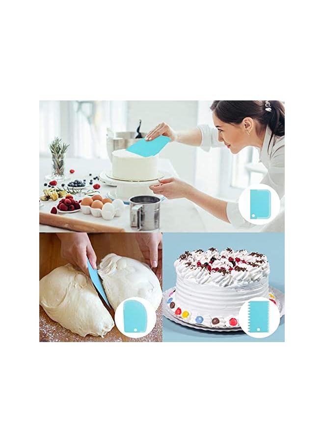 S-TOP Icing Nozzles Set, Cake Decorating Set, Stainless Steel Piping Icing Nozzles, Reusable Silicone Piping Bag, 44 Pieces, Suitable for Cakes, Cupcakes, Cookies, Pastries, Beginners - Image 3