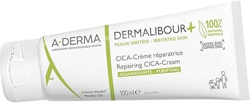 A-DERMA ADERMA Dermalibour CICA Repairing Cream 100ml  - Image 1