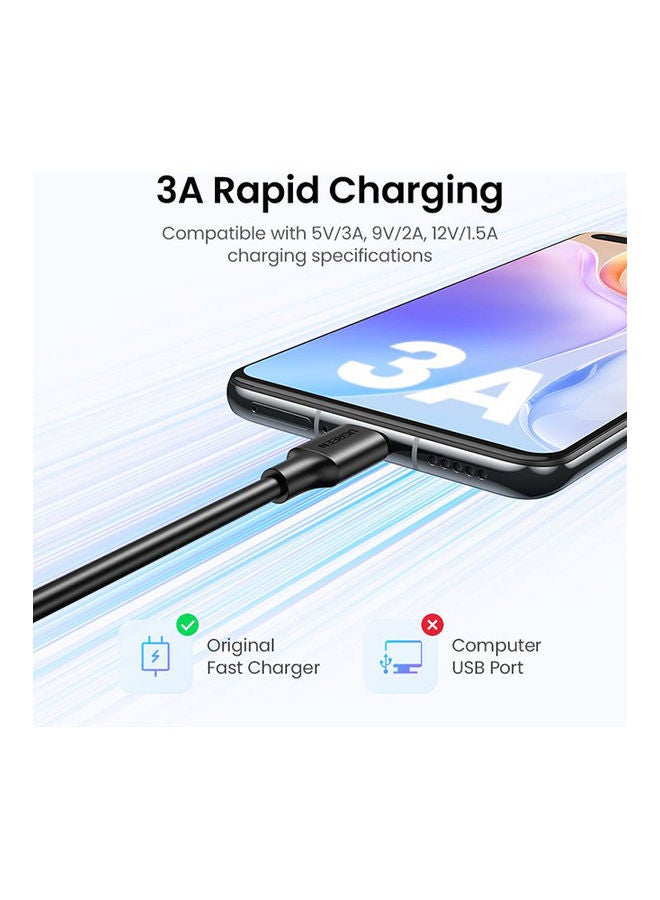 يو جرين كابل USB-A إلى Type-C مع موصل مطلي بالنيكل بطول 3 متر - Image 5