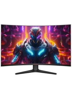 KOORUI 31.5-inch Curved Gaming Monitor, QHD 2560x1440, 3000:1 Dynamic Contrast, 1500R Curved Monitor, VA Panel, up to 170Hz, 1ms, HDMI DisplayPort, Tilt Adjustable, Eye Care, Metal Black, 32E6QC  - Image 2