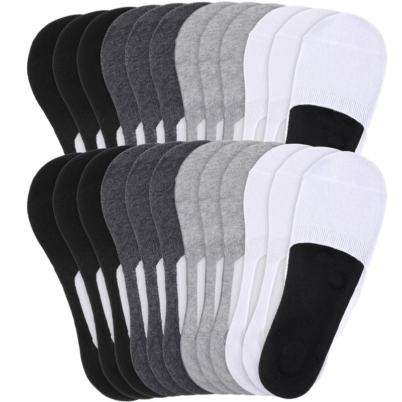Twistover 12 Pairs Sockless Insole Covers No Show Sockless Shoe Liners Covers Odor Anti Slip Breathable Insoles Shoe Inserts for Men Women Sport Running Comfort(Mixed Colors) - Image 1