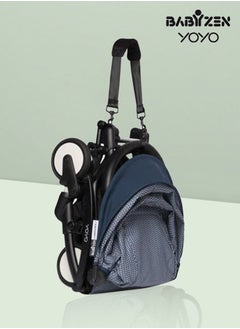 Yoyo Stroller Includes Harness, Backrest, Hood Extensions, Shoulder Strap, Storage Bag, Seat Cushion And Matching Canopy (White Frame With Air France Blue 6+ Colour Pack) - pzsku/Z51D836F8341B021669D3Z/45/_/1665647682/a8e0208a-772a-4108-805a-0822c569eb7e