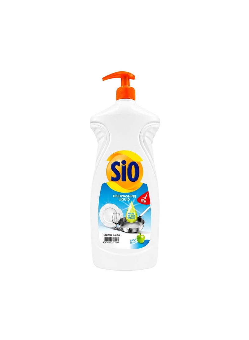 SIO Dishwashing Liquid – Apple 1350 ml  | Powerful Cleaning & Shine - Image 1