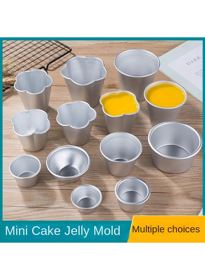 Bluejw Caramel Jelly Pudding Round Mold Mini Chiffon Small Cake Aluminum Mold Small Medium Western Cup Egg Tart Mold - Image 2