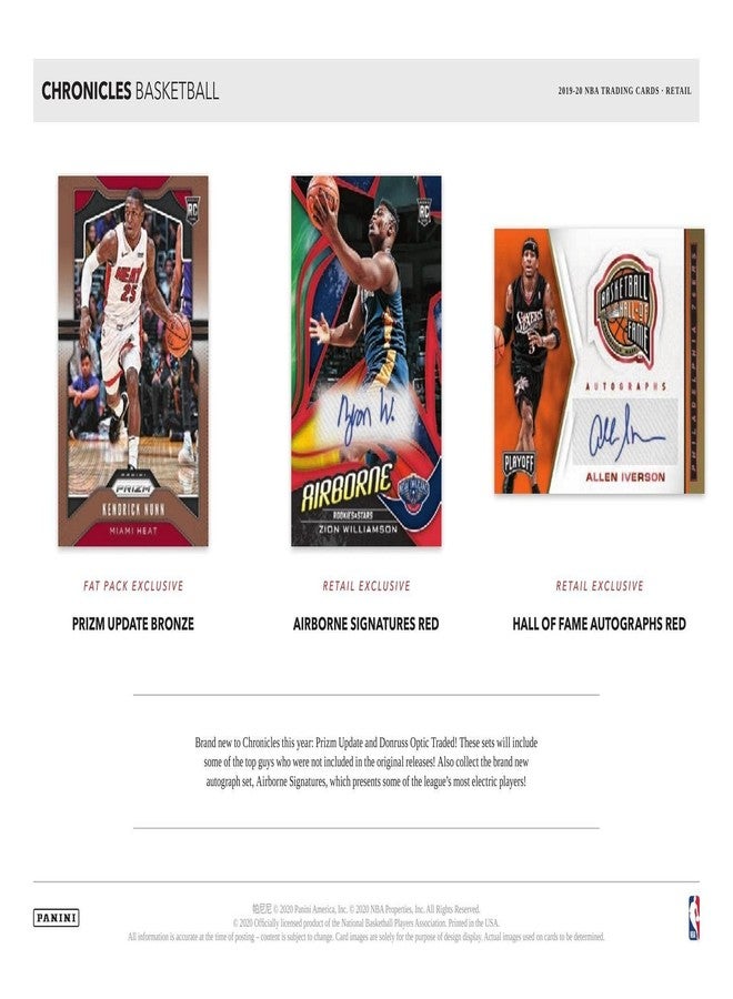 Panini صندوق بانيني كرونيكلز NBA لكرة السلة BLASTER 2019/20 (40 بطاقة) - Image 5