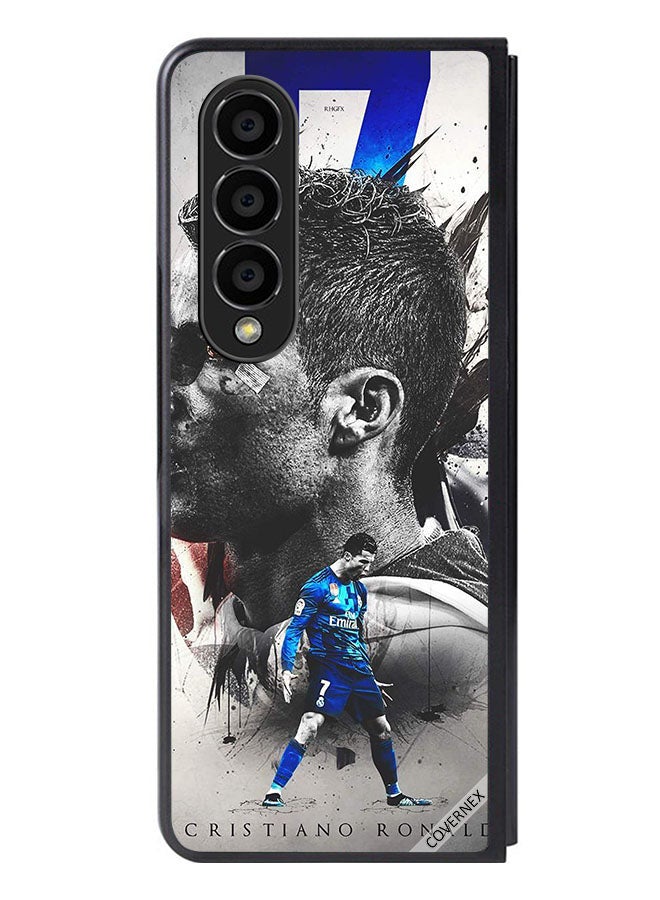 Covernex Protective Case Cover For Samsung Galaxy Z Fold 4 Cristiano Ronaldo Wallpaper - Image 1