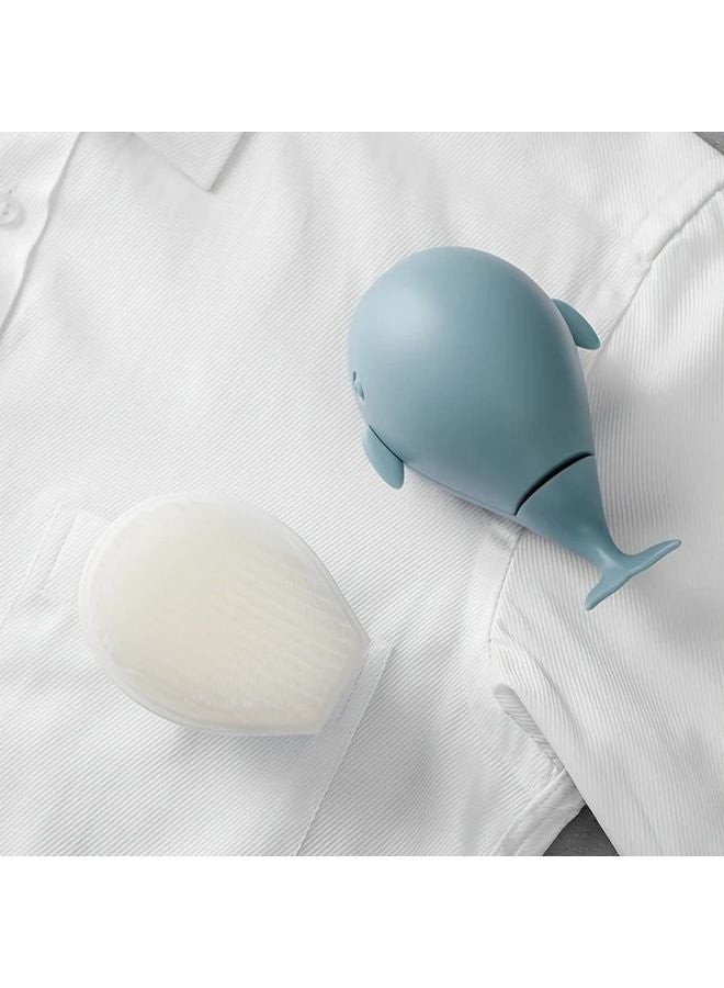 2pcs Cute Whale Laundry Brushes Soft Bristles Random Colors Easy Clean - Image 4