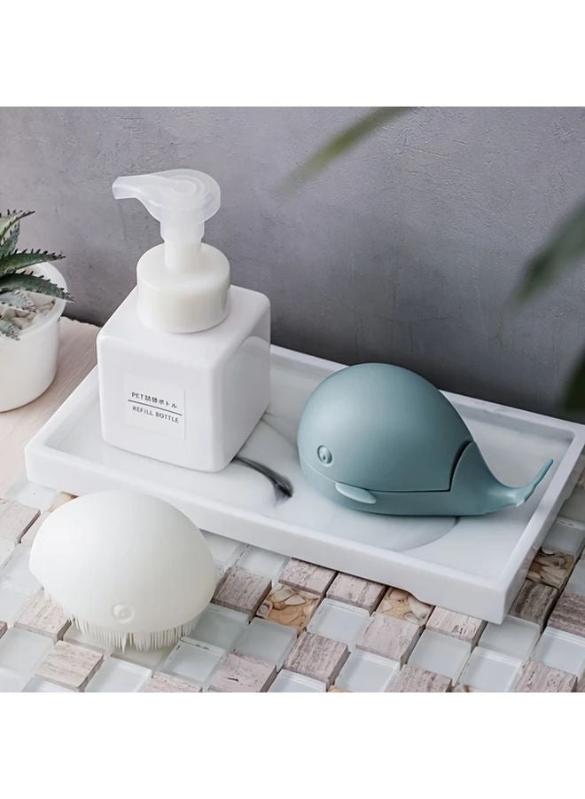 2pcs Cute Whale Laundry Brushes Soft Bristles Random Colors Easy Clean - Image 2