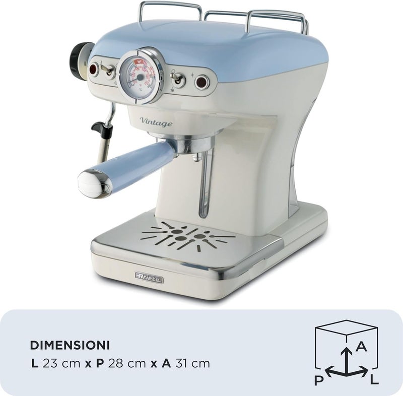 Ariete 1389 Espresso machine 0.9L Blu. Bianco (1000033111) - Image 2