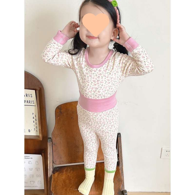 Baby'S Boneless High Waist Autumn Clothes Baby'S All Cotton Belly Pants Children'S Thermal Underwear For Girls And Boys Suit - Image 5
