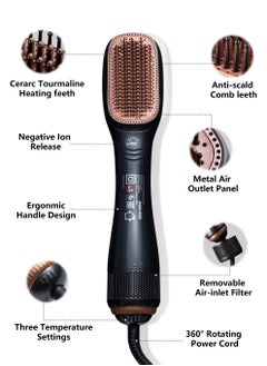 2 In 1 Hair Dryer Brush Ceramic Dryer And Styler Professional Black/Beige - pzsku/Z51D894CF60D7E272EDDAZ/45/_/1724900312/682b1615-6e48-40d5-8ee1-87bf21c3a385