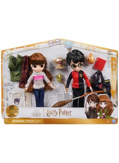 WIZARDING WORLD Harry Potter 8Inch Harry Potter & Hermione Granger Dolls & Accessories Gift Set Over 20 Pieces Kids Toys For Ages 6 And Up  - Image 2