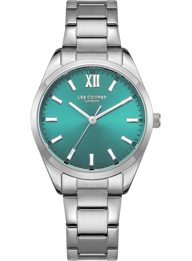 Lee Cooper Lee Cooper Men's PC21S2M Movement Watch, Analog Display and Metal Strap - LC08015.380, Blue