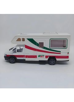Apexma 1:24 Scale Metal Model Caravan - Die-Cast Pull-Drop Caravan  - Image 2