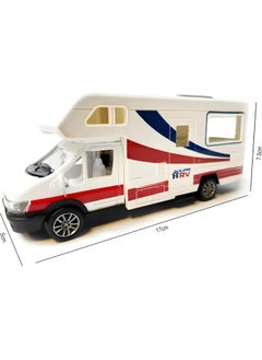 Apexma 1:24 Scale Metal Model Caravan - Die-Cast Pull-Drop Caravan  - Image 4