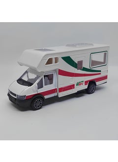 Apexma 1:24 Scale Metal Model Caravan - Die-Cast Pull-Drop Caravan  - Image 1