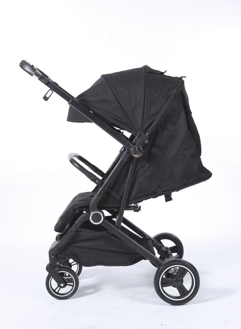 burbay Two-way folding stainless steel stroller for travel - Image 2