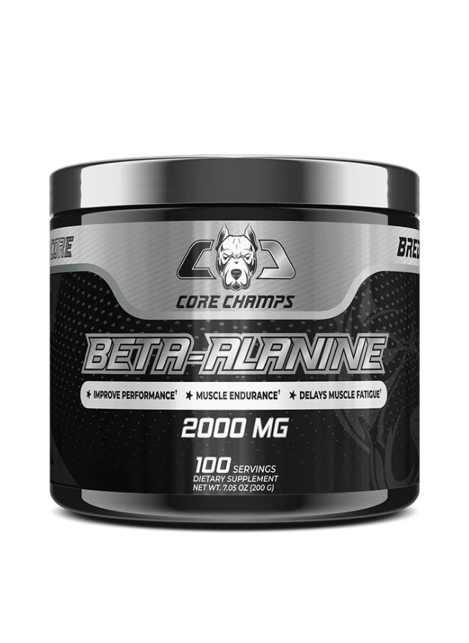 CORE CHAMPS - Beta-Alanine 2000MG, 200g Unflavored 100 Servings - Image 1