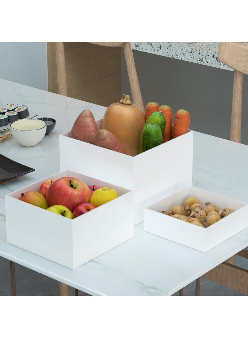 TPGP 6PCS Buffet Risers, Acrylic Cube Nesting Table Risers Display Stand Set with Hollow Bottoms, 8''x9''x10'' Food Display Risers for Catering Cake Dessert Collectibles Jewelry Figures Party Show - Image 5