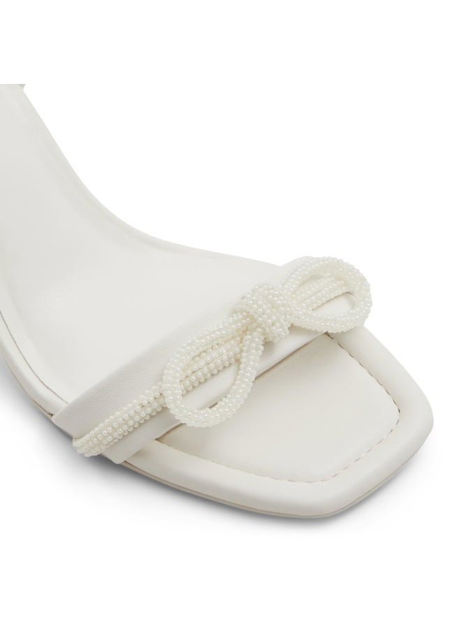 ALDO Women's Heeled Sling Back Sandal, White, 6 - Image 5